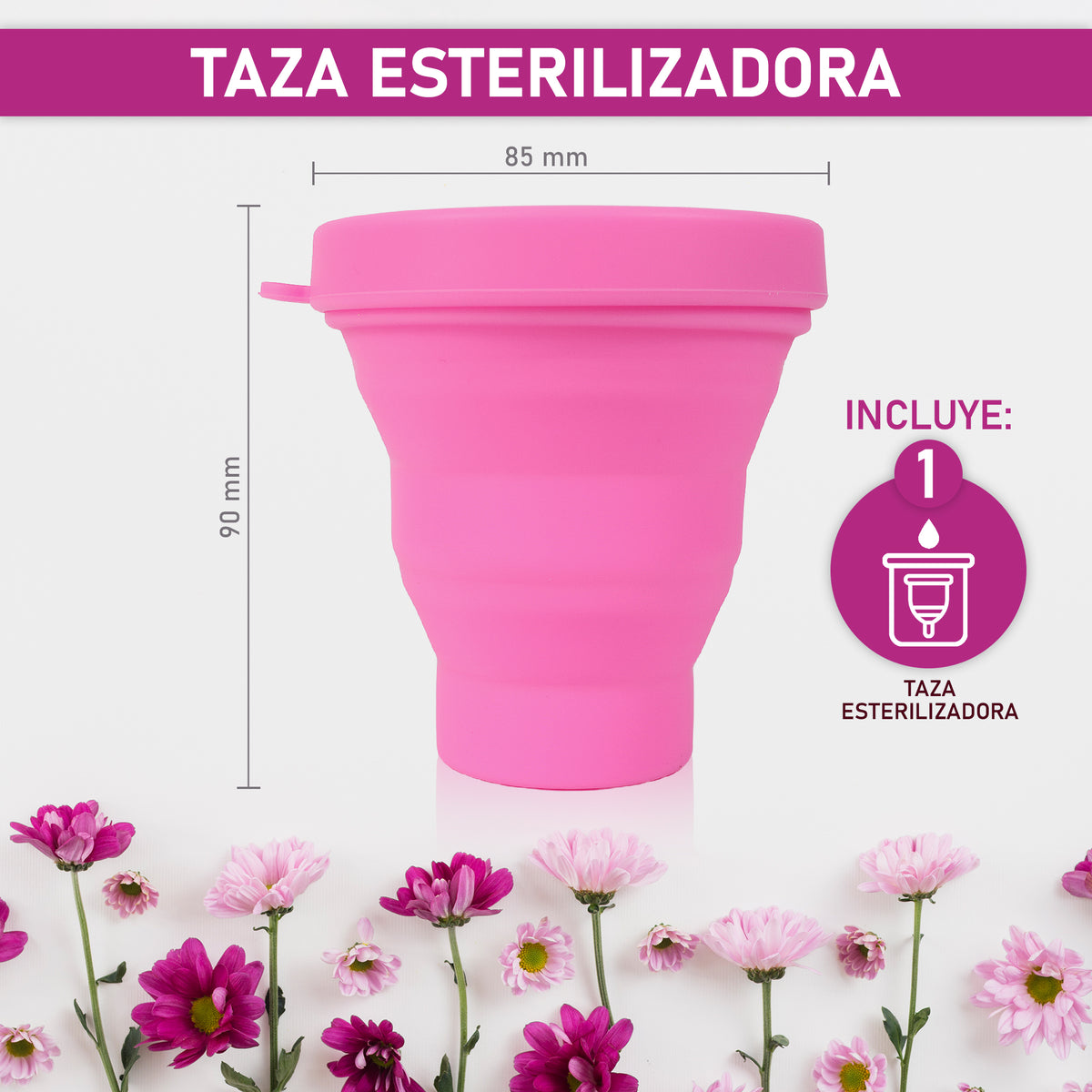 Vaso Esterilizador Plegable