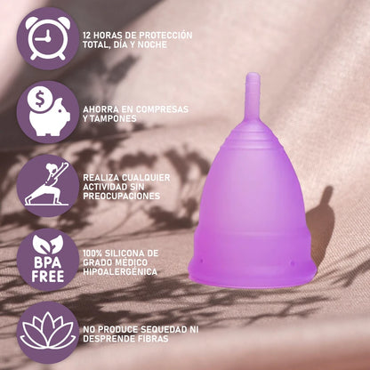 Pack de copas menstruales Talla S-M-L