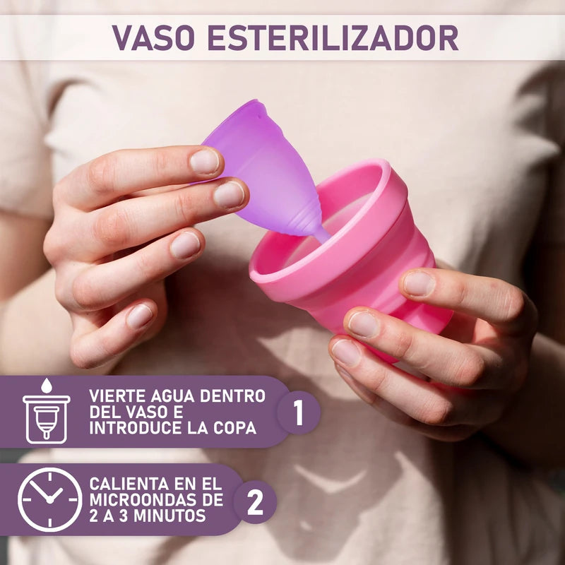 Pack de copas menstruales Talla S-M-L